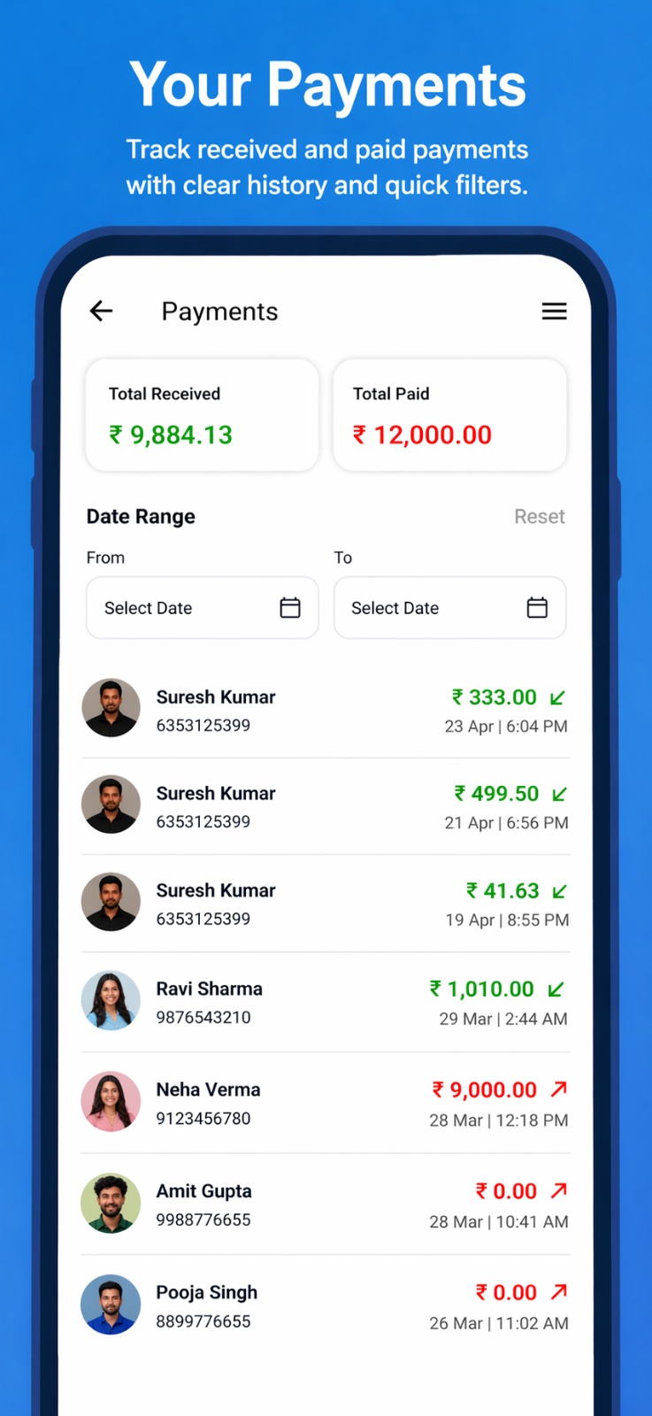 Worker Chowk app screenshot — Contracts