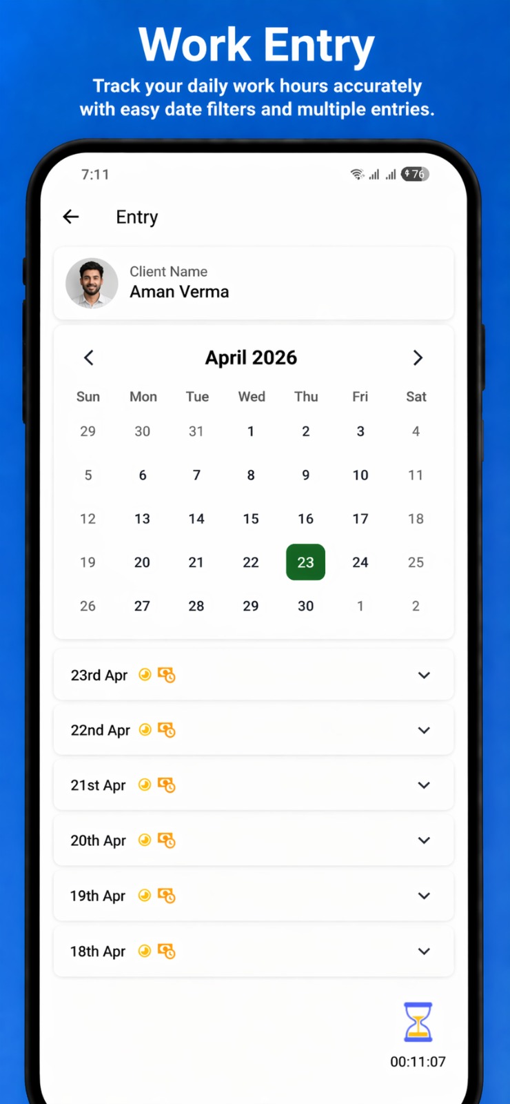Worker Chowk app screenshot — Dashboard